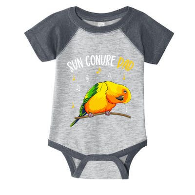 Sun Conure Dad Funny Parrot Bird Lover Infant Baby Jersey Bodysuit
