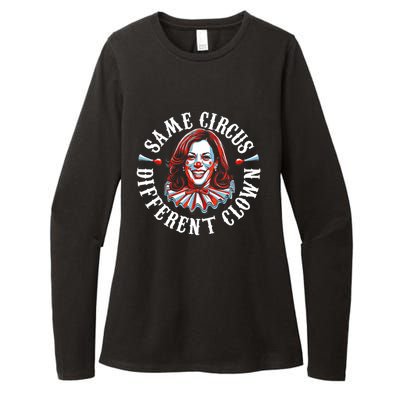 Same Circus Different Clown Funny Kamala Harris Clown Womens CVC Long Sleeve Shirt