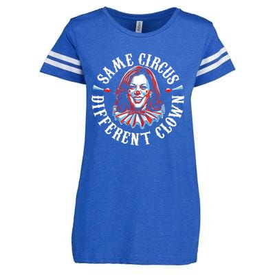 Same Circus Different Clown Funny Kamala Harris Clown Enza Ladies Jersey Football T-Shirt