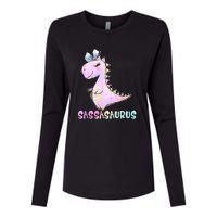 Sassasaurus Cute Dinosaur Funny Gifts For Womens Cotton Relaxed Long Sleeve T-Shirt