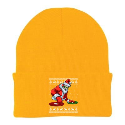 Santa Claus Dj Music Lover Merry Christmas Xmas Party Tee Cute Gift Knit Cap Winter Beanie