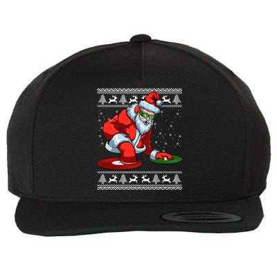 Santa Claus Dj Music Lover Merry Christmas Xmas Party Tee Cute Gift Wool Snapback Cap