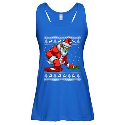 Santa Claus Dj Music Lover Merry Christmas Xmas Party Tee Cute Gift Ladies Essential Flowy Tank