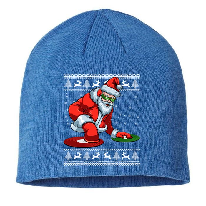 Santa Claus Dj Music Lover Merry Christmas Xmas Party Tee Cute Gift Sustainable Beanie