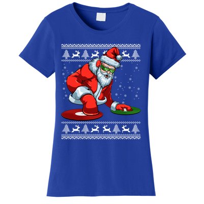 Santa Claus Dj Music Lover Merry Christmas Xmas Party Tee Cute Gift Women's T-Shirt