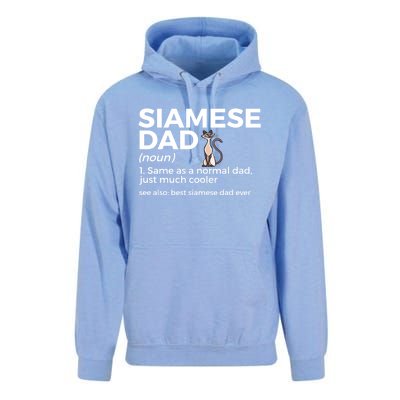 Siamese Cat Dad Definition Funny Best Siamese Dad Ever Great Gift Unisex Surf Hoodie