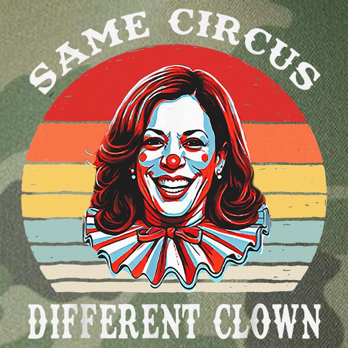 Same Circus Different Clown Funny Kamala Harris Clown Legacy Tie Dye Trucker Hat