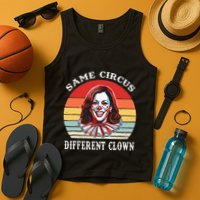 Same Circus Different Clown Funny Kamala Harris Clown Tank Top