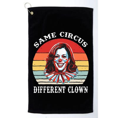 Same Circus Different Clown Funny Kamala Harris Clown Golf Towel