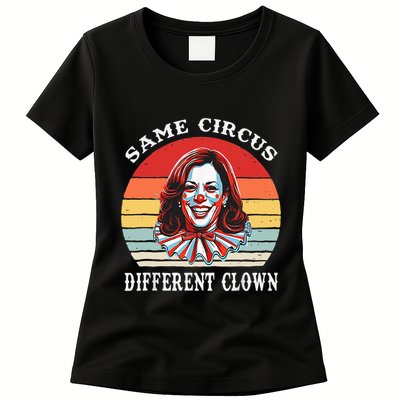 Same Circus Different Clown Funny Kamala Harris Clown Womens T-Shirt