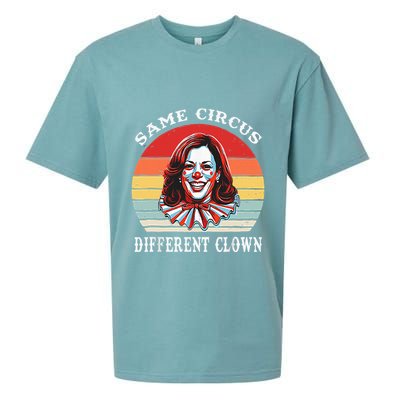Same Circus Different Clown Funny Kamala Harris Clown Sueded Cloud Jersey T-Shirt