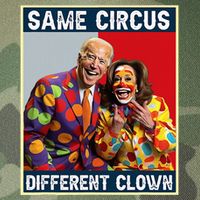 Same Circus Different Clown Funny Kamala Harris Clown Legacy Tie Dye Trucker Hat