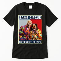 Same Circus Different Clown Funny Kamala Harris Clown Tall T-Shirt