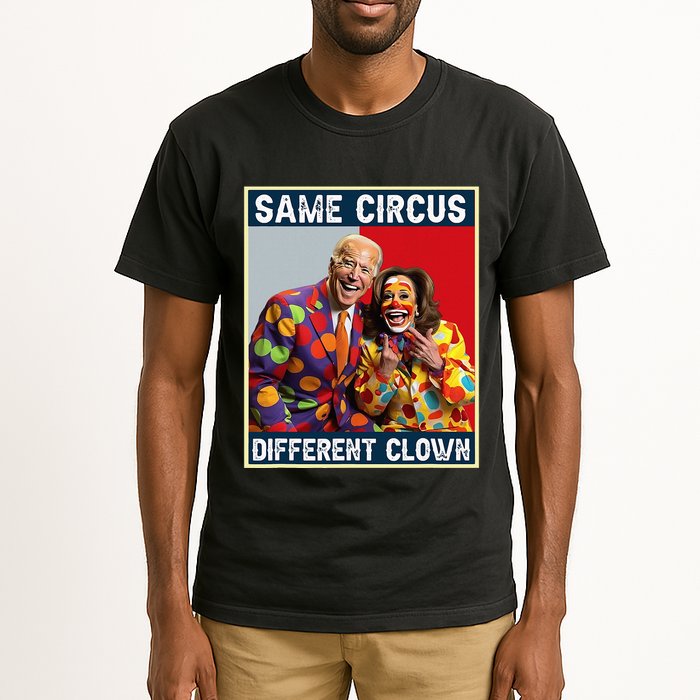 Same Circus Different Clown Funny Kamala Harris Clown Tall T-Shirt