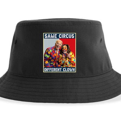 Same Circus Different Clown Funny Kamala Harris Clown Sustainable Bucket Hat
