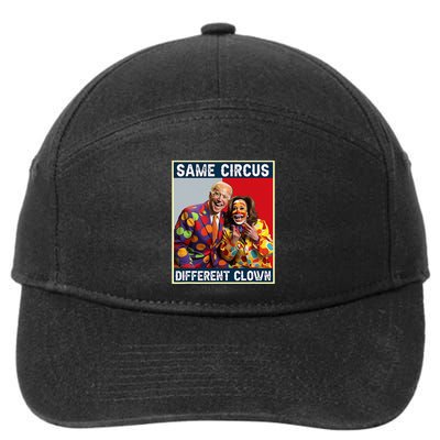 Same Circus Different Clown Funny Kamala Harris Clown 7-Panel Snapback Hat