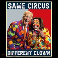 Same Circus Different Clown Funny Kamala Harris Clown Flatbill Hat