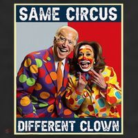Same Circus Different Clown Funny Kamala Harris Clown 25L Jumbo Tote