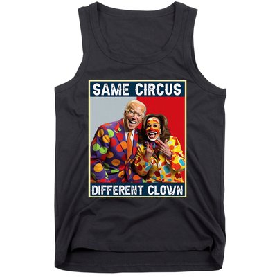 Same Circus Different Clown Funny Kamala Harris Clown Tank Top