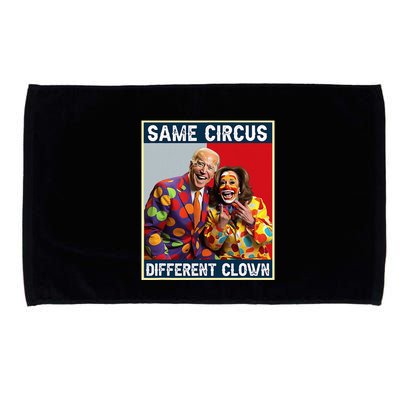 Same Circus Different Clown Funny Kamala Harris Clown Microfiber Hand Towel