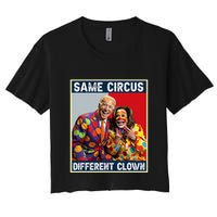 Same Circus Different Clown Funny Kamala Harris Clown Crop Top