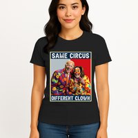 Same Circus Different Clown Funny Kamala Harris Clown Womens T-Shirt