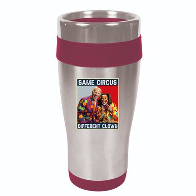 Same Circus Different Clown Funny Kamala Harris Clown 16oz Travel Tumbler