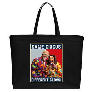 Same Circus Different Clown Funny Kamala Harris Clown Cotton Canvas Jumbo Tote