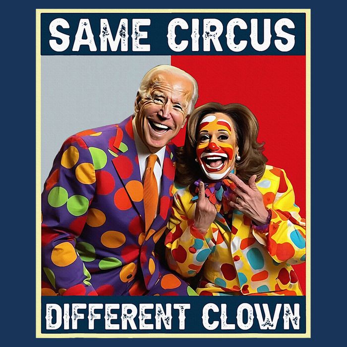 Same Circus Different Clown Funny Kamala Harris Clown Infant Baby Jersey Bodysuit