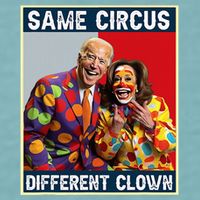 Same Circus Different Clown Funny Kamala Harris Clown Sueded Cloud Jersey T-Shirt