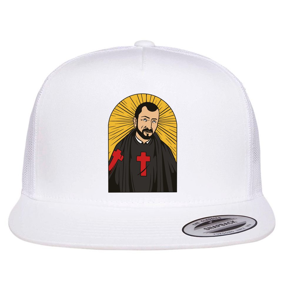 Saint Camille De Lellis Flat Bill Trucker Hat