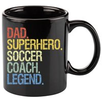 Soccer coach dad 11oz C Handle Ceramic Mug