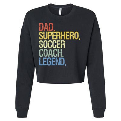 Soccer coach dad Cropped Pullover Crew
