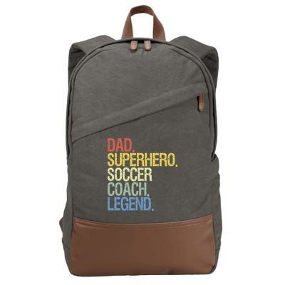 Soccer coach dad Cotton Canvas Backpack
