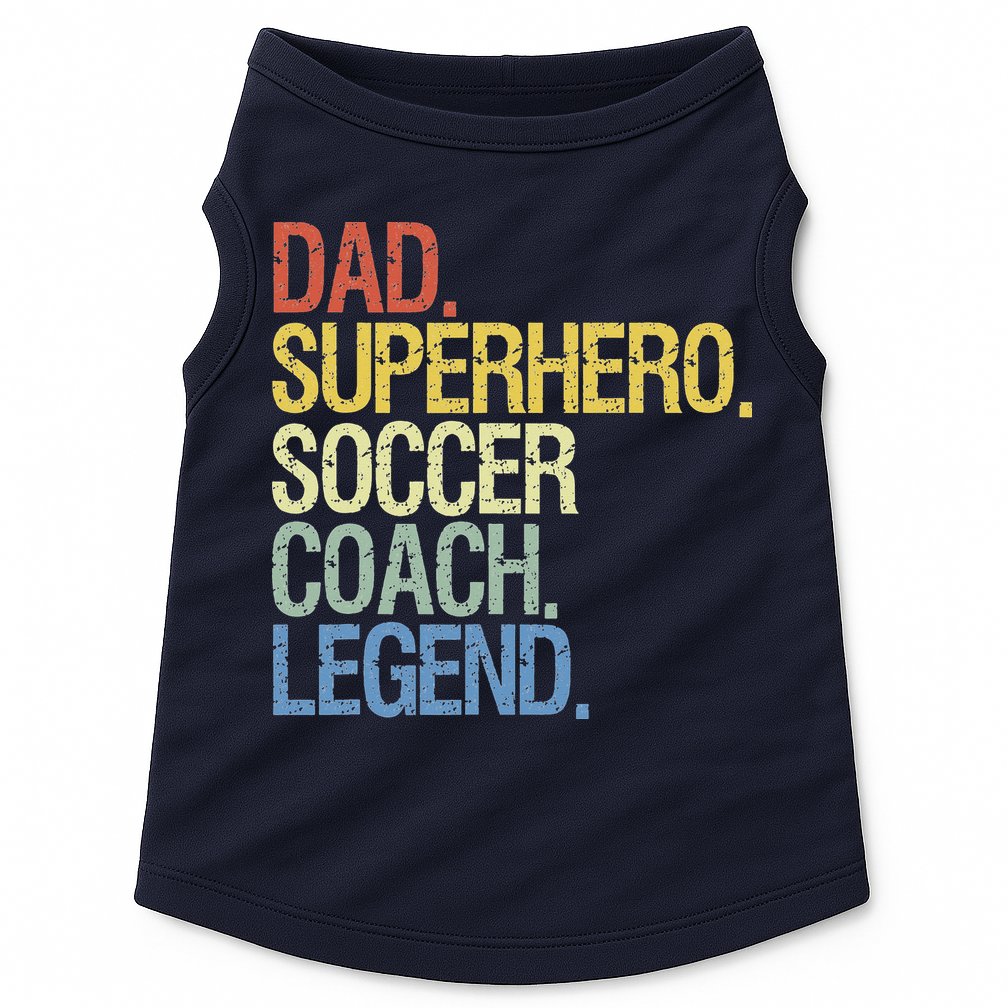 Soccer coach dad Doggie Tank