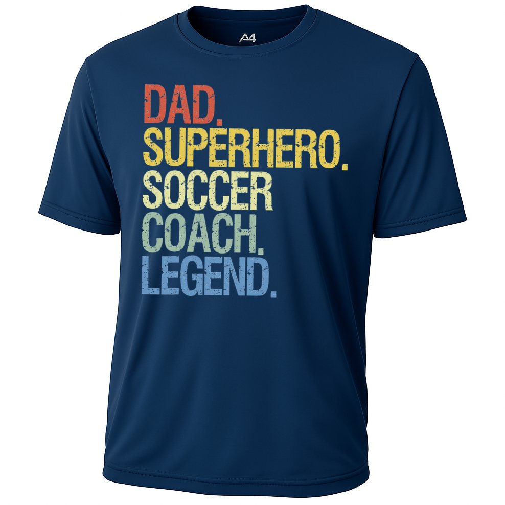 Soccer coach dad Cooling Performance Crew T-Shirt