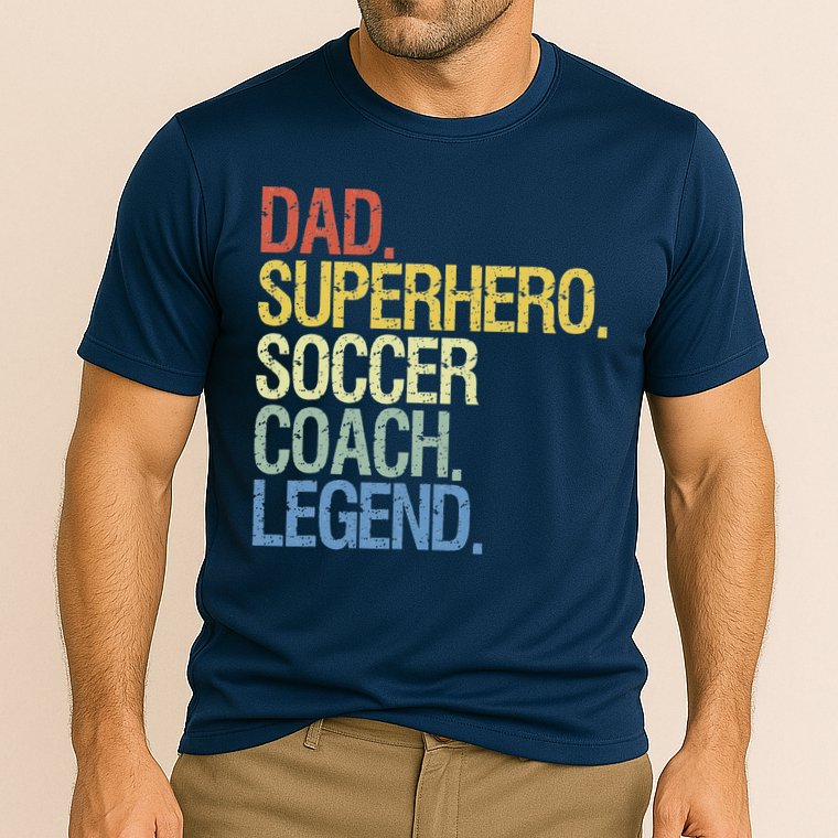 Soccer coach dad Cooling Performance Crew T-Shirt