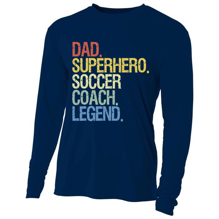 Soccer coach dad Cooling Performance Long Sleeve Crew