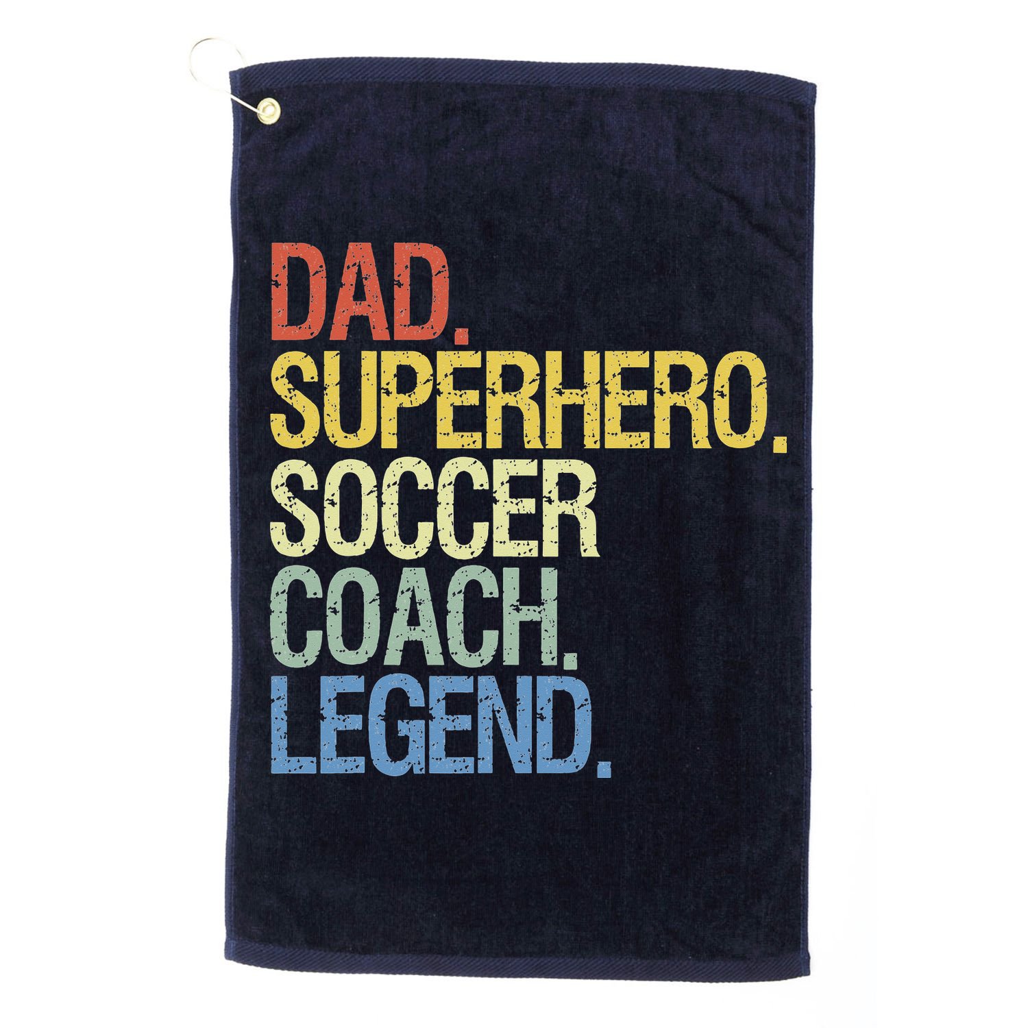 Soccer coach dad Golf Towel