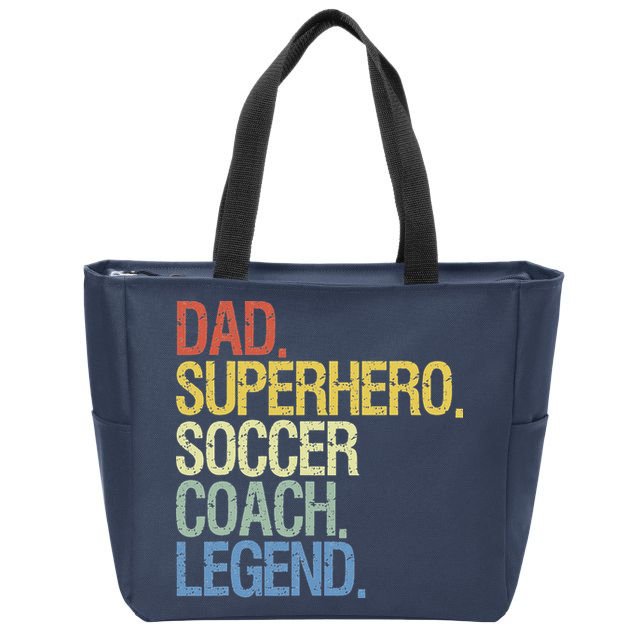Soccer coach dad Zip Tote Bag