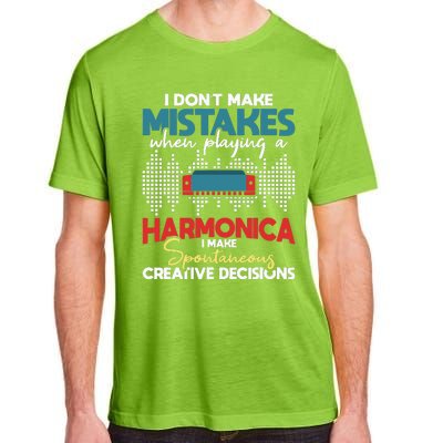 Spontaneous Creative Decisions Harmonica Player Harmonicist Adult ChromaSoft Performance T-Shirt