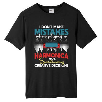 Spontaneous Creative Decisions Harmonica Player Harmonicist Tall Fusion ChromaSoft Performance T-Shirt