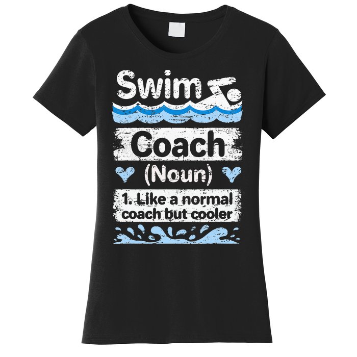 Swim Coach Definition Swimming Coach Women's T-Shirt