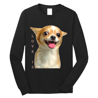 S Chihuahua Dog Mom Dad Love Pet Puppy Chiuauaha Long Sleeve Shirt