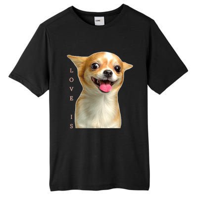 S Chihuahua Dog Mom Dad Love Pet Puppy Chiuauaha Tall Fusion ChromaSoft Performance T-Shirt