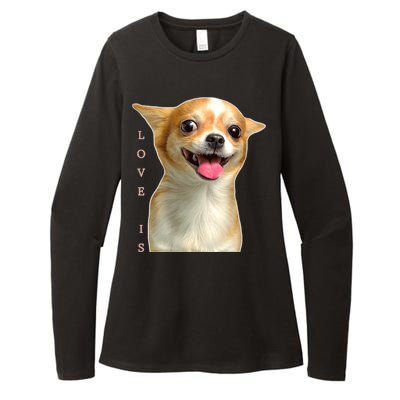 S Chihuahua Dog Mom Dad Love Pet Puppy Chiuauaha Womens CVC Long Sleeve Shirt