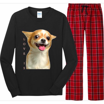 S Chihuahua Dog Mom Dad Love Pet Puppy Chiuauaha Long Sleeve Pajama Set