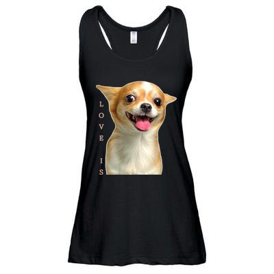 S Chihuahua Dog Mom Dad Love Pet Puppy Chiuauaha Ladies Essential Flowy Tank