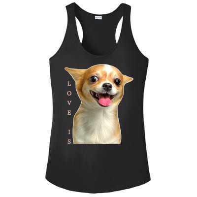 S Chihuahua Dog Mom Dad Love Pet Puppy Chiuauaha Ladies PosiCharge Competitor Racerback Tank