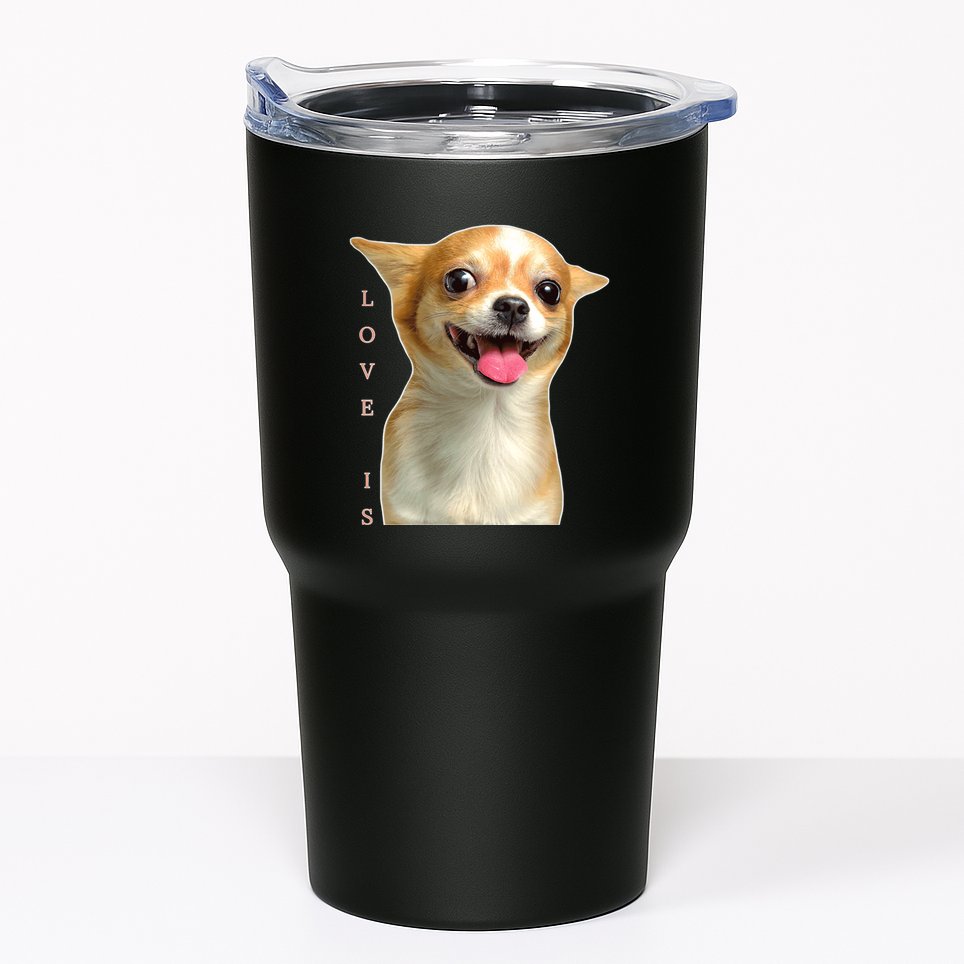 S Chihuahua Dog Mom Dad Love Pet Puppy Chiuauaha Tumbler